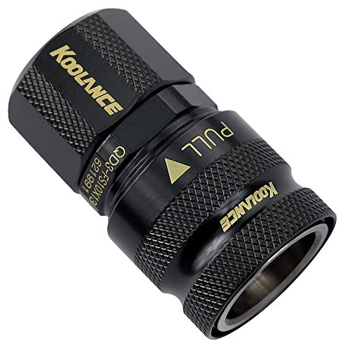 Koolance compatible QD3 Schnellverschluss gerade weiblich auf 13/10mm - no-spill, schwarz