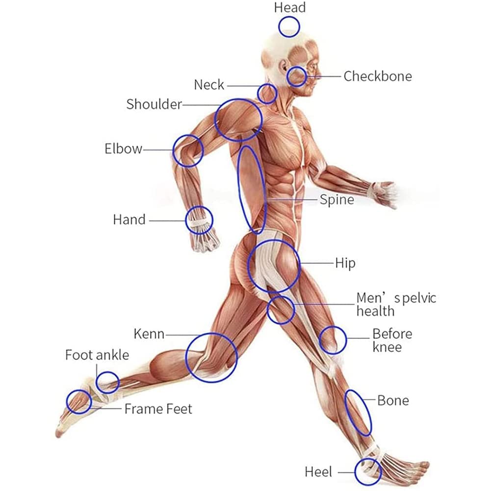 Machine de Thérapie par Ondes de Choc, Appareil Massage Onde de Choc, Traitement de la Dysfonction érectile équipement avec 14 Têtes, Soulagement Des Douleurs Musculaires,Blessures Articulaire