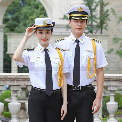 Đồng phục bảo vệ màu trắng thanh lịch