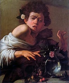 TopVintagePosters Boy Bitten By A Lizard Italian Baroque 1593 Painting By Caravaggio Reproduction (11” X 14” Image Size Paper)
