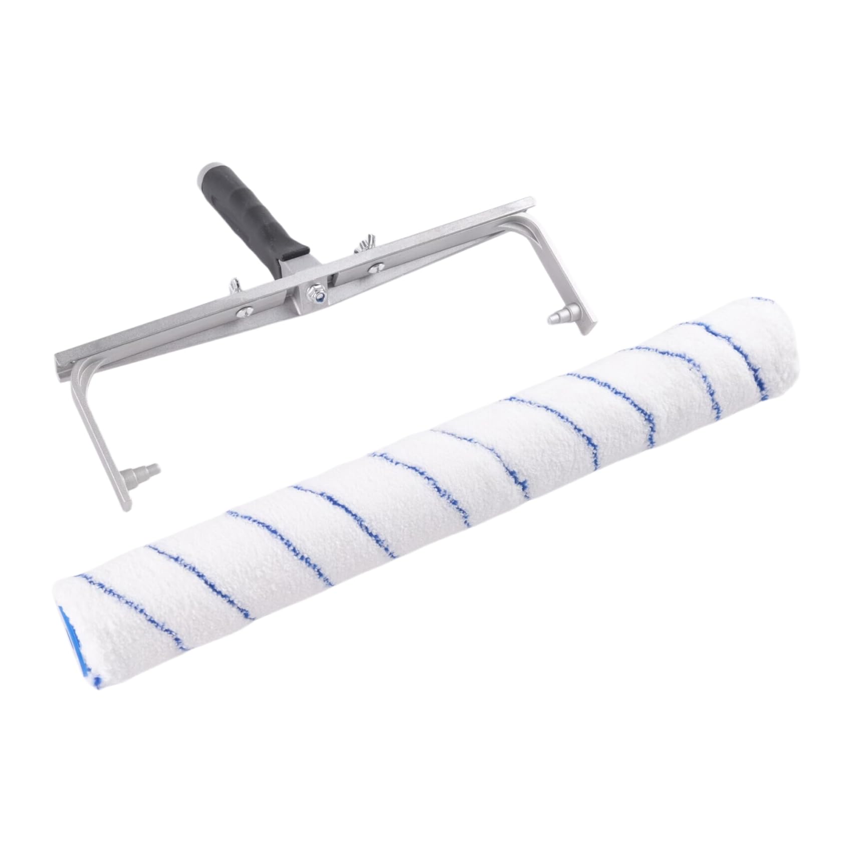 Set di 2 pennelli a rullo da 18 pezzi, in lega di alluminio, telaio a rullo, manico per pittura, strumento per parete, decorazione per la casa, supporto per attrezzi