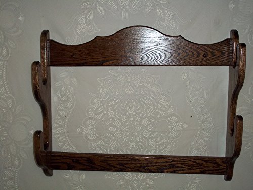 2 Gun Red Oak Display Rack ~ Walnut Finish