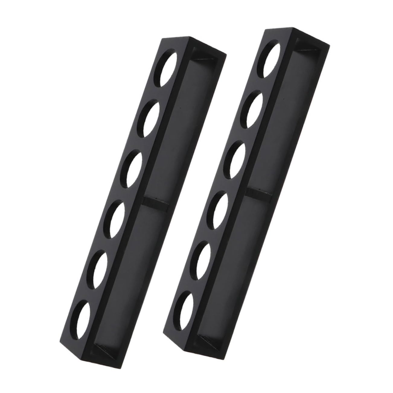 Healifty 2pcs Shot Glasses Holder Wooden Serving Tray Organizer for Whiskey Glasses Compact Drink Stand for Home Parties Bars Ktv and Clubs Design with Slots for Various Types