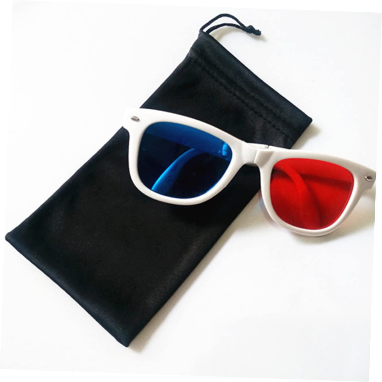 Sosoport Kordelzugtasche Für Sonnenbrillen Sonnenbrillenetui Kinderbrille Gehäuse Sonnenbrillentasche Schnee Taschen Goggle Schlankes Brillenetui Gläser Black Flanell