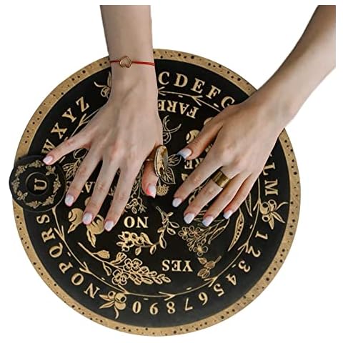 runnerequipment Pendulum Board Dowsing Divination - 25cm Wood Boards - Message Board Talking Board for Wiccan, Divination Tools Witchy Gifts Cover