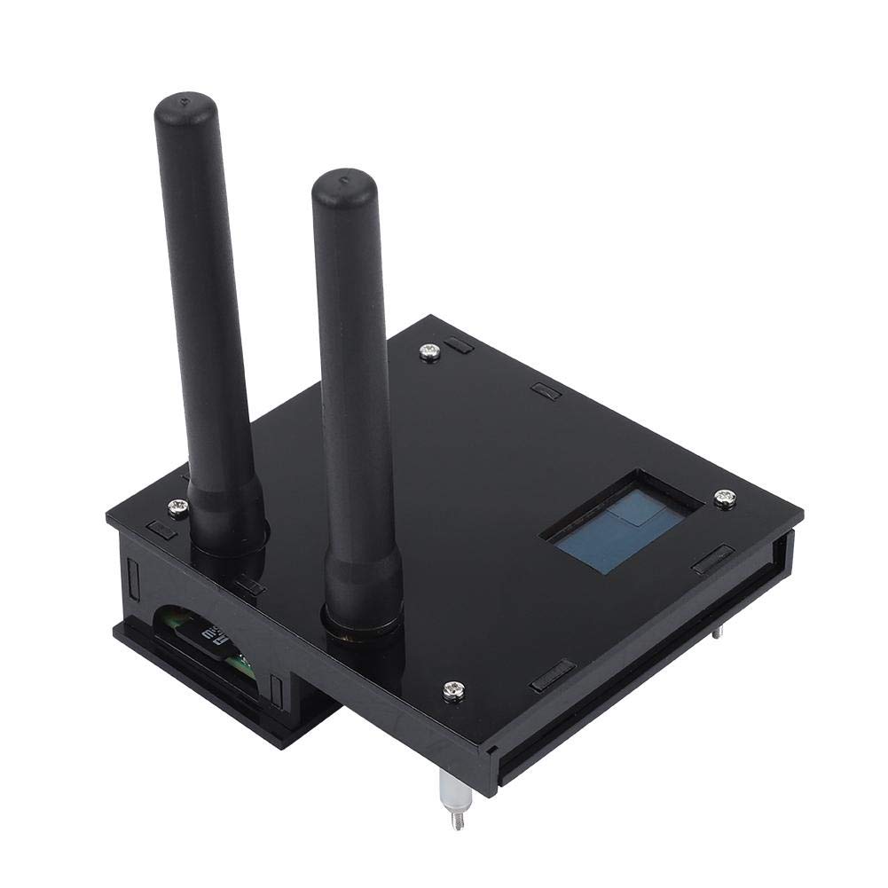 USB Kit de Caja de Antena con Módulo Hotspot Dúplex con Screnn para MMDVM Raspberry Pi DIY OLED(Negro)