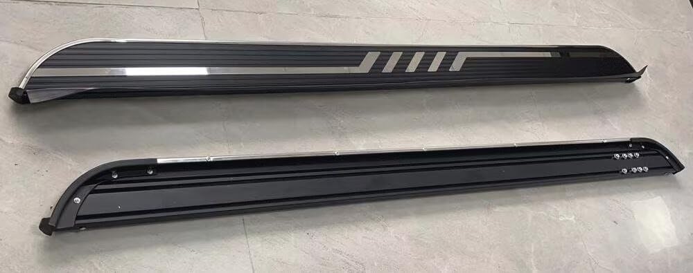 Deski do biegania do Chery TIGGO 4 PRO 2020-2026, 2 szt., aluminiowe stałe stopnie boczne (z uchwytem), zestaw bez wiercenia, zestaw śrub | DIY Project SUV, akcesoria do szyn, srebrne (1 zestaw) (ZYU)