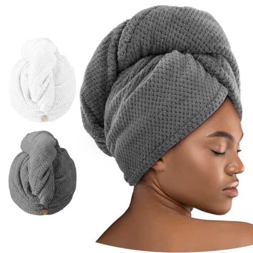 Umisleep 400 GSM Microfiber Hair Towel Wraps $5.99 (2-Pack), $8.99 (3-Pack) - image 1