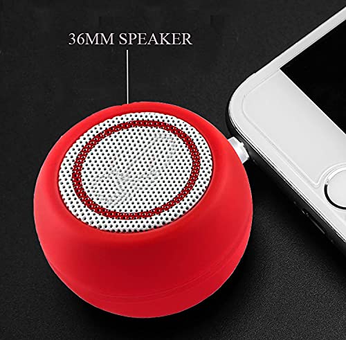 I-Vom Vomauxin 3W Mini Portable Line-In Speaker With Clear Bass 3.5Mm Aux Audio Interface, Plug And Play For Phone Iphone, Ipad, Ipod, Touch,Tablet, Computer (Red) #TOP2