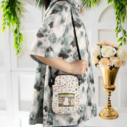 WCGXKO 40s Romance Comedy Movie Inspired Crossbody Bag You've Got Mail Book Lovers Gift for Movie Fans 6