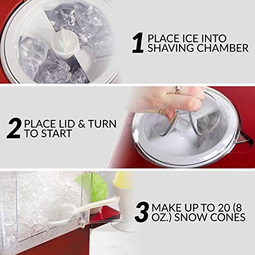 Nostalgia-Retro-Table-Top-Snow-Cone-Maker-Makes-20-Icy-Treats-Shaved-Ice-Machine-Includes-2-Reusable-Plastic-Cups-Ice-Scoop-Retro-Red