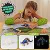 51je32pcdul - BONNYCO Dinosaur Toys for Kids Painting Kit 16 Figurines Kids Crafts Kits with Glow in The Dark, Toys & Gifts for Boys | Kids Toys 3 4 5 6 7 8 9 10 Years Old Gifts for Kids Birthday, Christmas