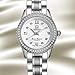 Gosasa Automatic Watch Fashion Women's Analog Watches Stainless Steel Link Waterproof Ladies Luxury Dress Watch (Silver & Silver)