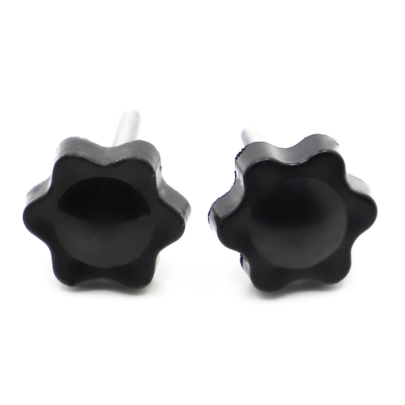 Tuercas de Agarre de Perilla Moleteada Tornillo con mango de plástico M4 M5 M6 M8 M10 M12, perno apriete manual, tuercas en forma estrella, perilla acero al carbono(40mm,M8 2pcs)