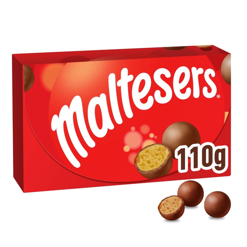 Maltesers Chocolate Gift Box, Milk Chocolate & Honeycomb, 110g, Ideal for Gift, Snacks and SharingFairtradeRainforest AllianceFairtrade InternationalFairtradeRainforest AllianceFairtrade InternationalFairtradeRainforest AllianceFairtrade InternationalFairtradeRainforest AllianceFairtrade International