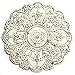 HomeRoots 13" X 0.5" X 13" Small White Medallion Wall Decor