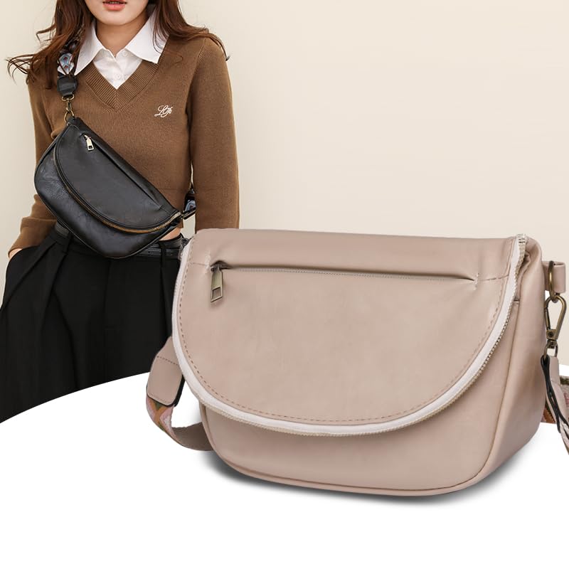 Image of Crossbody Bags For Women Trendy, Vegan Leather Hobo Handbag Shoulder Purse For Ladies with Adjustable Strap