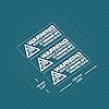 HastingsDesigner 3x WARNING GPS TRACKING ON BOARD Tracker Security Car Van Bike Window Stickers #1
