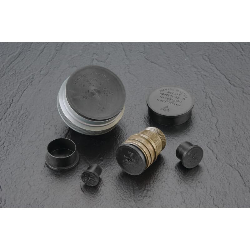 Caplugs MSC-48R-1Q3 MSC Series, ESD Connector Caps and Plugs - ICP (Inherently Conductive Polymer Compound), Meets NAS M 5501/31 Spec 2960, to Cap OD 2.960", Black, Pack of 10 (ZMSC48R-1Q3)