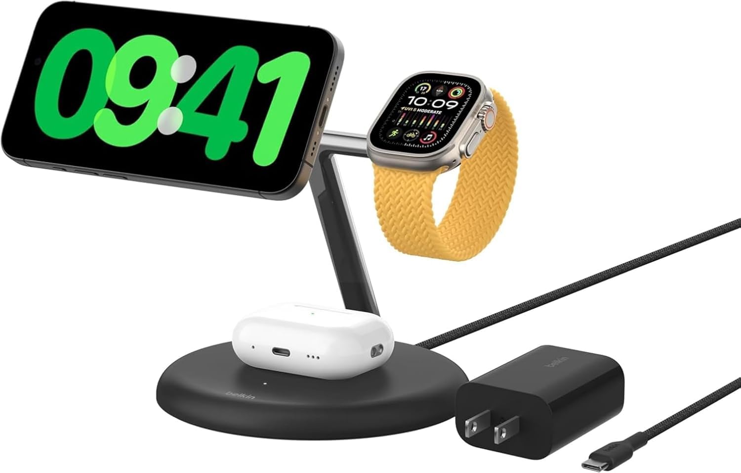 【新品未使用】ベルキン　ワイヤレス充電　スピーカー　Bluetooth Amazon | Belkin ワイヤレス充電器 + Bluetoothスピーカー