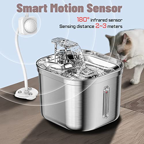 Fuente automática para agua de mascotas 2L acero inox miniatura 2