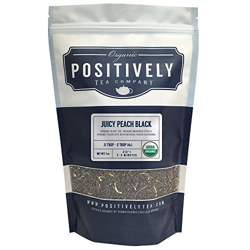 Positively Tea Company, Organic Juicy Peach, Black Tea, Loose Leaf, 16 oz. Bag - //coolthings.us