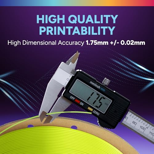 Image of OVERTURE TPU Filament TPU Material for 3D Printers 3D Printing 3D Printer Filament 1.75mm 1kg Spool High Density High Dimensional Accuracy Fits Most FDM Printers (Grass Green)
