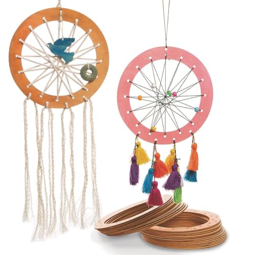 Round Wood Weaving Loom (Pack of 24)