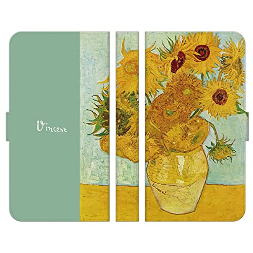 ブレインズ AQUOS sense7 SH-53C SHG10 対応 手帳型 ケース カバー ゴッホ ひまわり 1888 西洋画 絵画 ポスト印象派 les tournesols sunflowers 向日葵 アクオス センス7 セブン セヴン スマホケー
