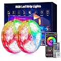 Ledagic 200 ft LED Lights for Bedroom Music Sync RGB LED Strip Lights with APP & Remote Control LED Lights for Room Home Party Christmas Wall Decor (2 Rolls of 100ft)