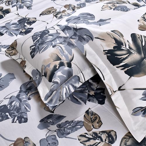 Image of Huesland by Ahmedabad Cotton 210 TC Premium Cotton Pillow Cover Set of 2 - White, Blue & Yellow