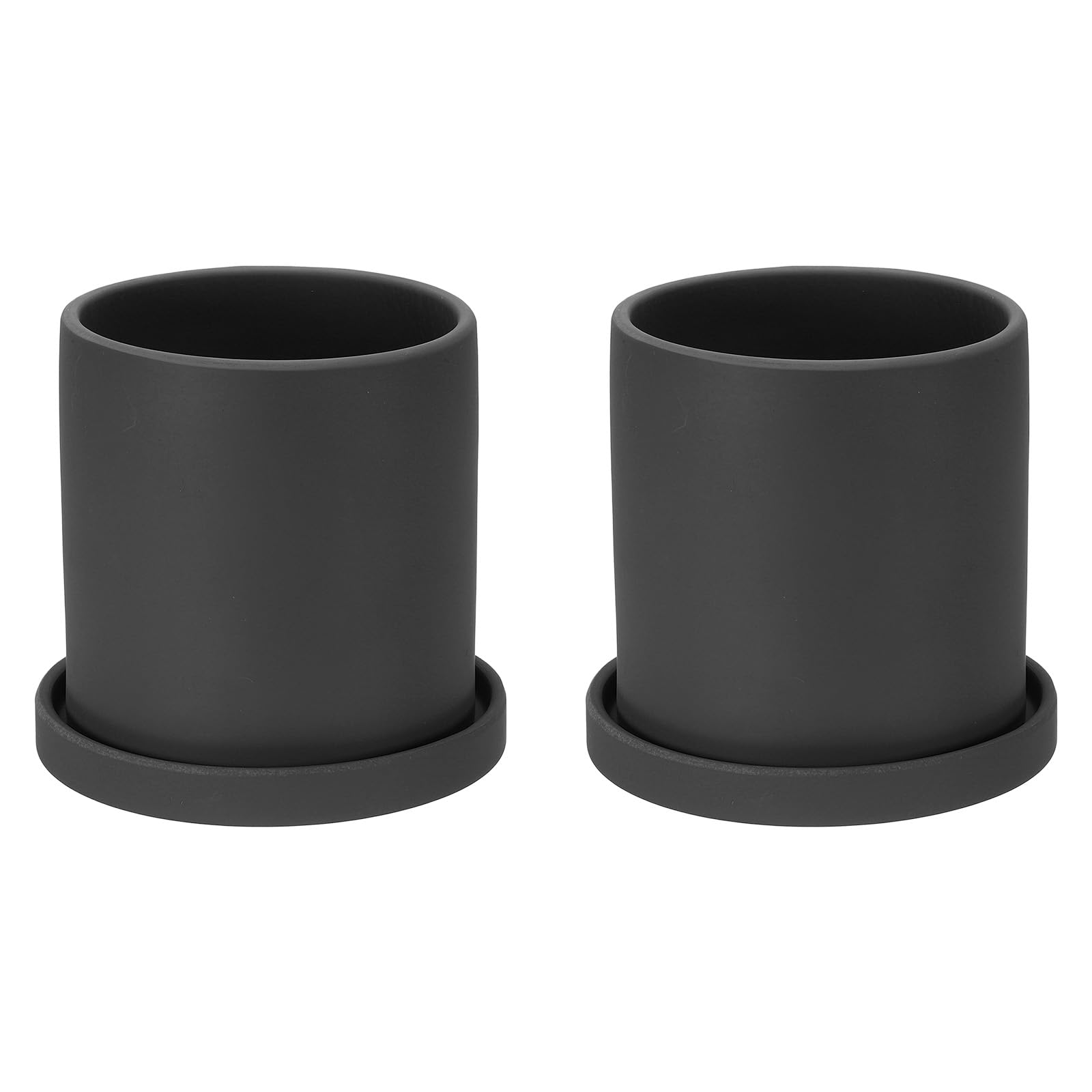 Pots de plantes en céramique drainage parfait avec soucoupe étanche PATIKIL