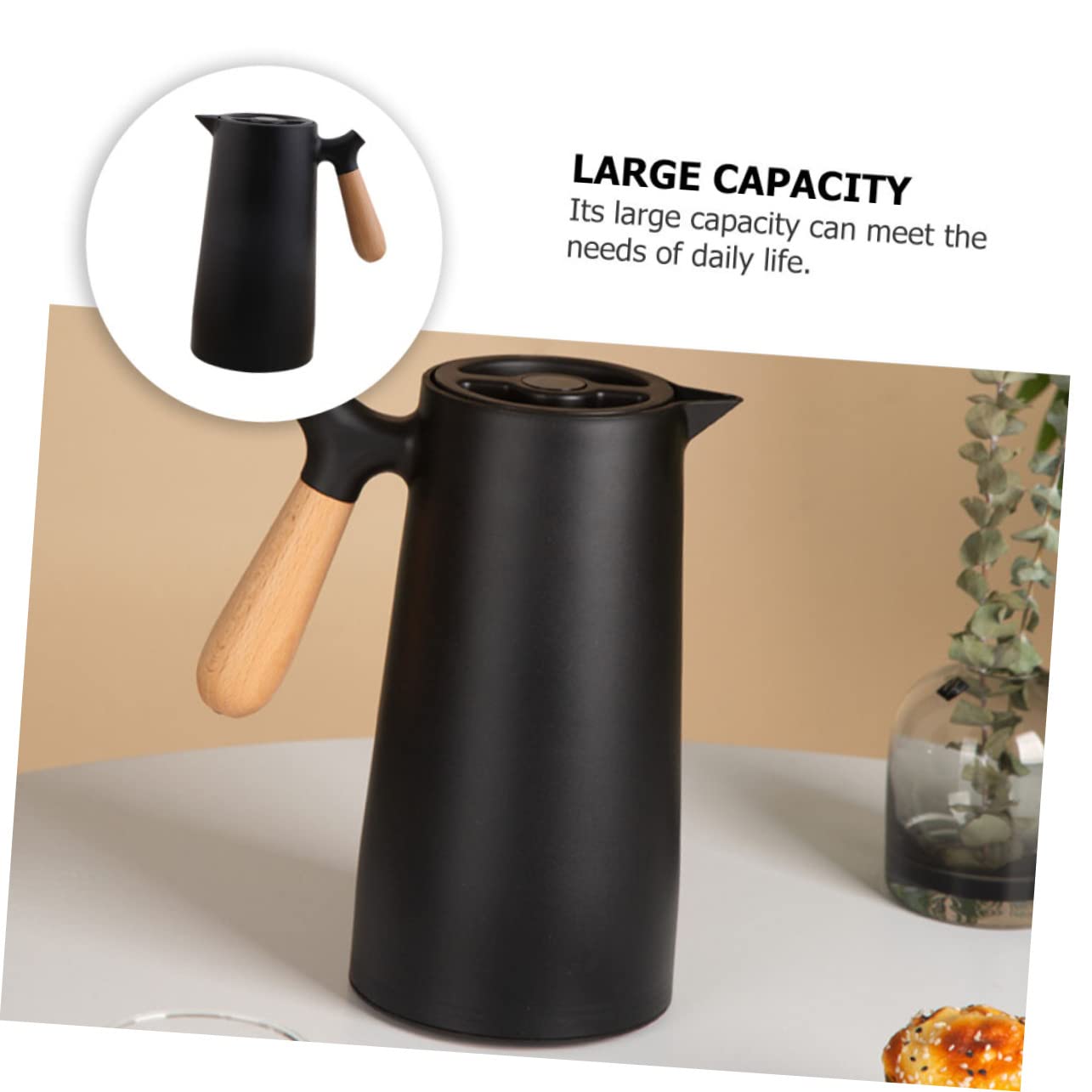 Bouteille Isotherme 1l en Verre à Effet pour Maison Bureau