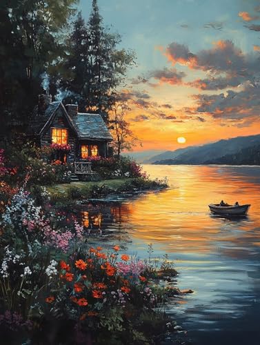 i G LbghG h DIYG fW^G Lr p^[fUC, yCgoCio[ SҌ ȒP paint by numbers uVƃANG̋, z[ ItBX 90X120cm, Model 6