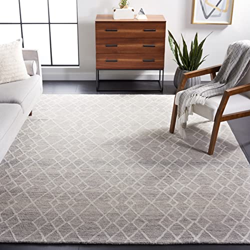 Tapete SAFAVIEH Metro Collection 8x10 Gris/Ivory miniatura 1
