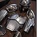 ANTIQUE GIFT STORE Mandalorian Beskar Armor Costume Set, Full Body Suit with Helmet, 8-Piece LARP Combat Armor, Black