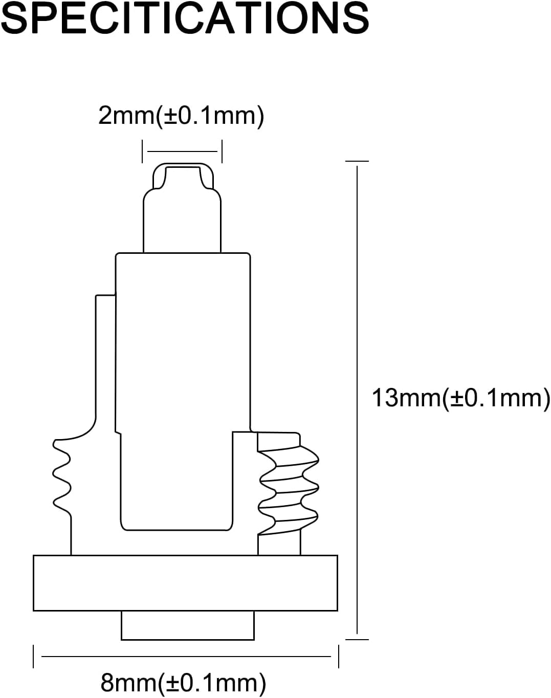 okcsc MMCX Female(Cable Side) to EXK (Earphone Side) Adaptor Compatible for Sony MDR EX1000 EX800 MDR7550 EX600 Connector Transparent - Image 2