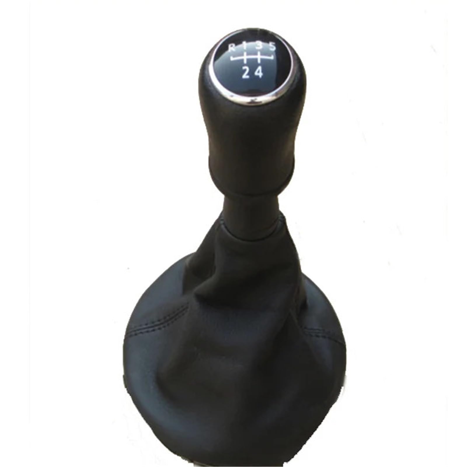 Gxqklsu 5Speed Gear Shift Knob 5 Gear 6 Speed Car Styling Shift Gear Knobs With Boot Compatible With Vw For Transporter T5 T6 5 6 Mkv Mkvi 2003 2004 2005-2011(5Speed)