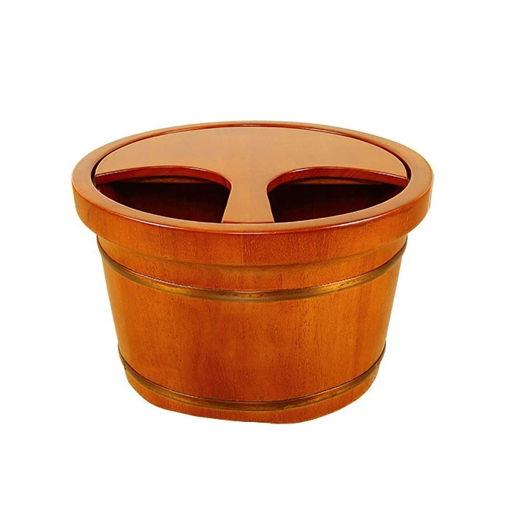 Secchio per pediluvio in legno Secchio per immersione dei piedi, Secchio in legno per pedicure, Vaschetta per pediluvio per piedi in ammollo, Lavandino per pediluvio per adulti, Vasca idromassaggio