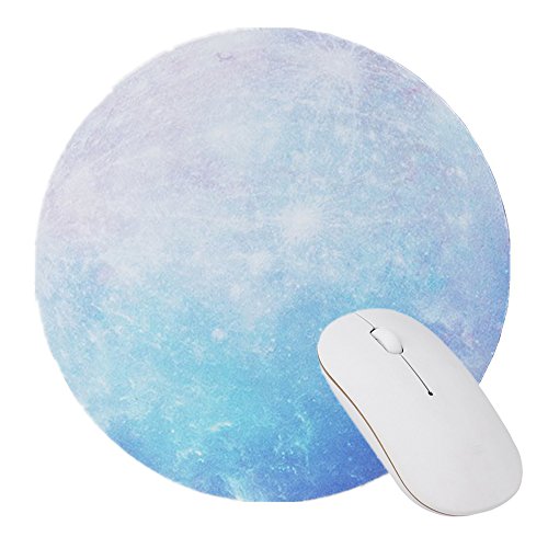 KINGCOO Cojín de Ratón Redondo, Circular Mousepad Gaming Mouse Alfombrilla Pad Goma Mousepad para Trabajadores Oficina Jugadore,22X22CM (Mercurio)