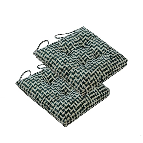 Makimoo 2-Pack Outdoor/Indoor Wicker Patio Seat Cushion Pad with Ties - Dining Chair Cushion, 17