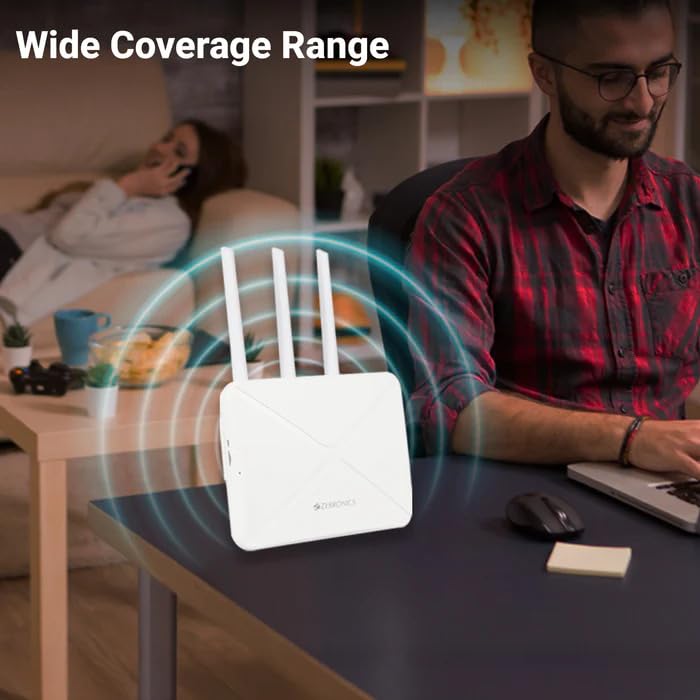 Zebronics ZEB-WR3004G Router providing wide coverage
