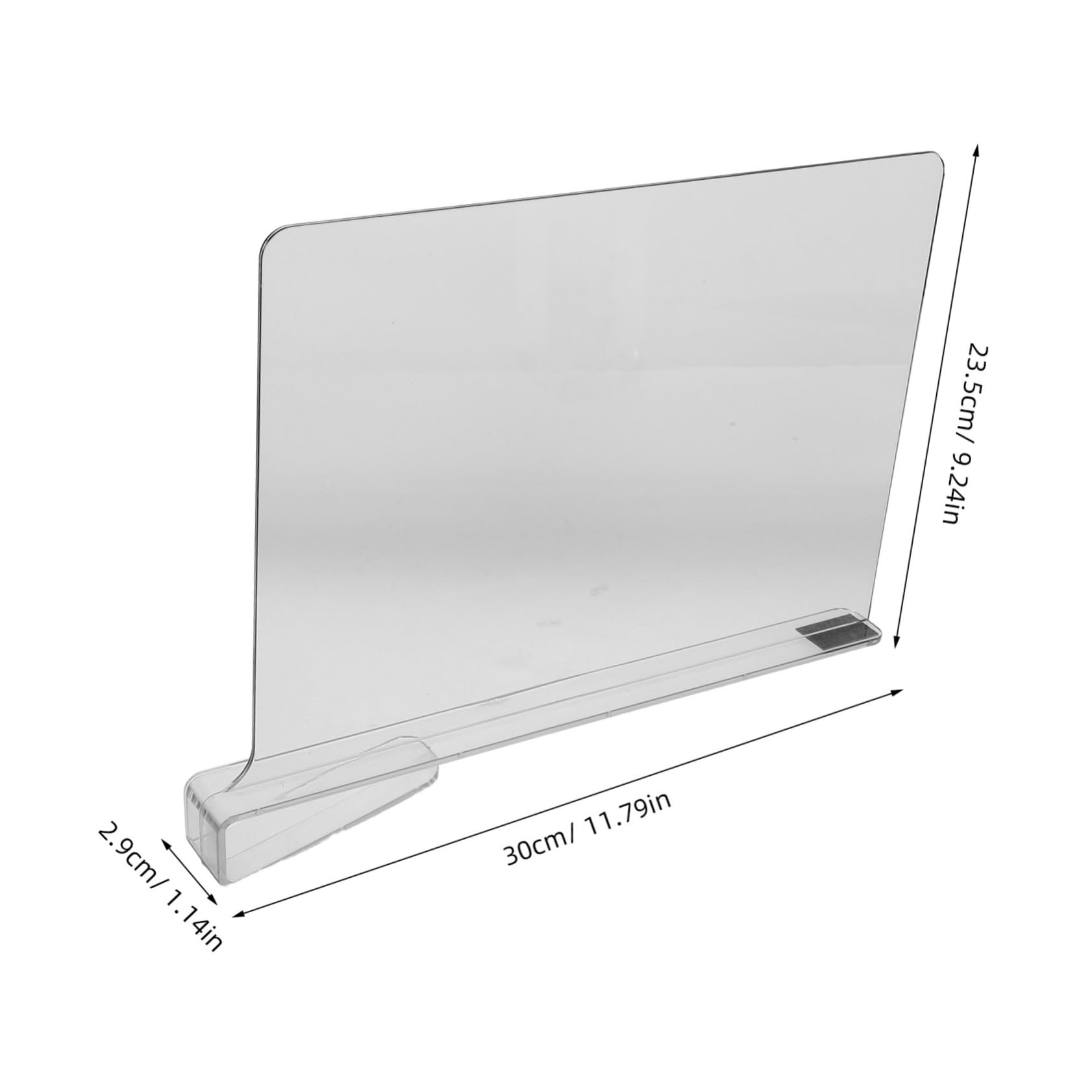 PRETYZOOM 6pcs Clear Acrylic Closet Dividers Adjustable Organizer for Clothes Wardrobe Shelves and Efficient Home Storage Easy Installation Sturdy Transparent Design