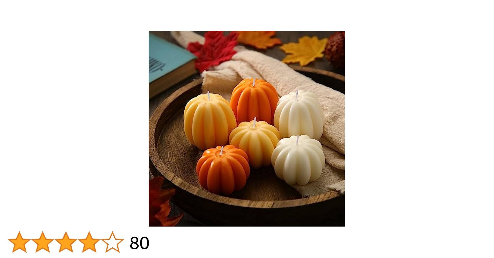 Amazon.com: MTLEE 6 Pieces Thanksgiving Pumpkin Shaped Soy