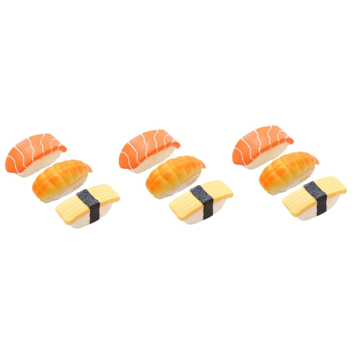 ABOOFAN 9piezas Juguetes Interactivos para Perros Molar Sushi De Caucho Resistente para Cachorros y Mascotas Juguetes Divertidos para Masticar y Jugar