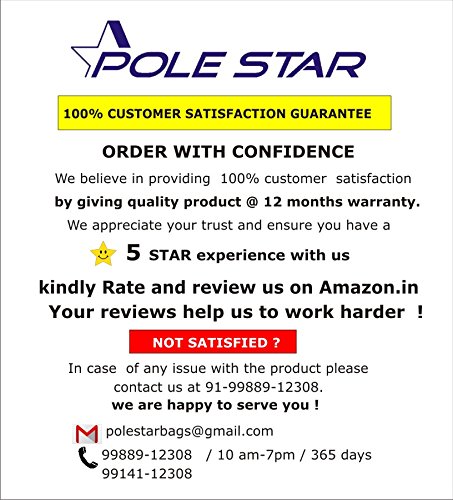 Image of POLE STAR Trek 44 L Hiking /Trekking /Camping /Travelling Rucksack Backpack, with multiple compartments, water resistant, made with polyester, 1 year warranty