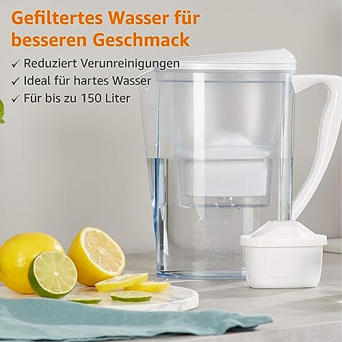 Foto von Amazon Basics Wasserfilterkartuschen, 6 stück, 1er-Pack, passend für alle BRITA Systeme inkl. PerfectFit & Amazon Basics Systeme