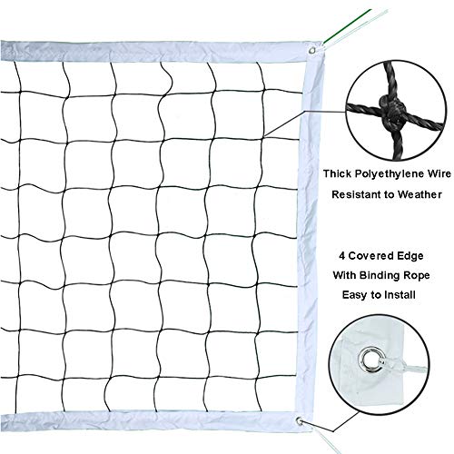 image for Barsine Portable Outdoor Volleyball Net for Beach Garden Schoolyard Ba