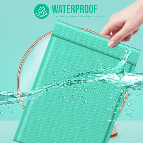 Image of Fuxury Bubble Mailers 10.5x16 inch Teal Padded Envelopes 3750 Pack Bulk Strong Adhesion Full Pallet of Padded Mailers Thick Bubble Envelopes for Small Business Mailing Books Clothes Makeup Supplies