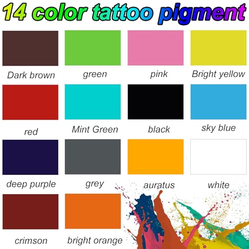 Aycos TATTOO INK 14 Colors Tattoo Ink Set thumb #1